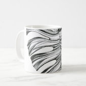 Mug Feuille Monstera : Élément Naturel Tropical. (Devant gauche)