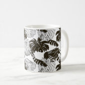 Mug Feuille Monstera motif continu (Devant droit)