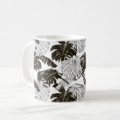 Mug Feuille Monstera motif continu (Devant gauche)
