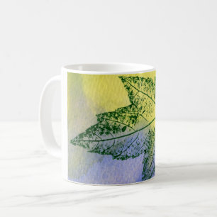 Mug Feuille nature Imprimer printemps érable jaune ble
