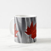 Mug feuille rouge (Devant gauche)