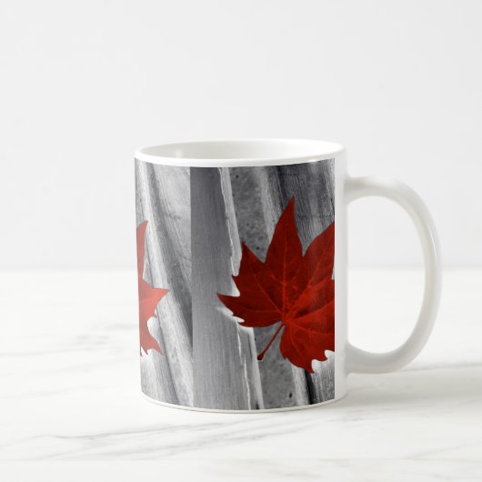 Mug feuille rouge (Droite)