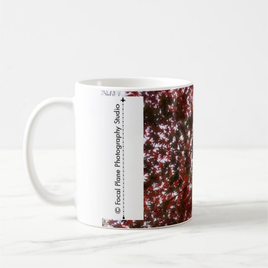 Mug Feuille rouge d'érable de feuille (Gauche)