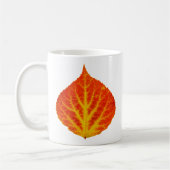 Mug Feuille rouge et jaune #10 d'Aspen (Gauche)