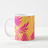 Mug feuille tropical moderne du milieu du siècle (Gauche)