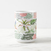 Mug Feuille tropicale et Motif d'oiseaux (Centre)