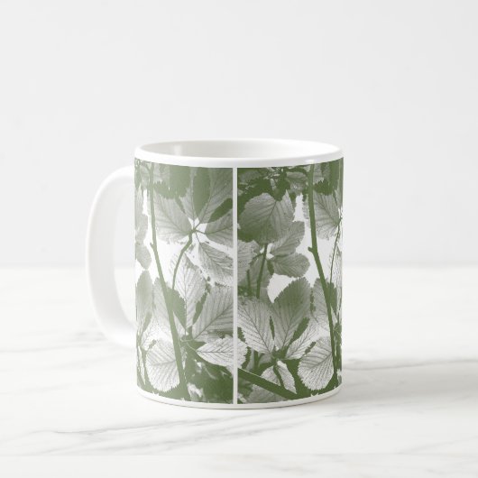 MUG FEUILLE VERT (Devant gauche)