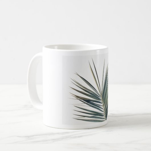 Mug Feuille vert pâle (Devant gauche)