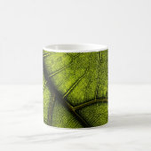 Mug Feuille verte en gros plan (Centre)