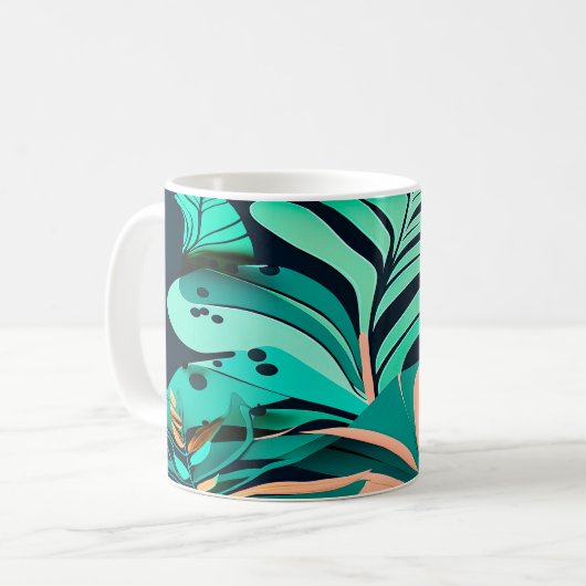 Mug feuilles (Devant gauche)
