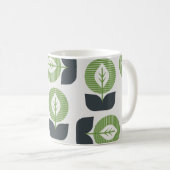 Mug Feuilles Abstraits rétro : Style Vintage sans fail (Devant droit)
