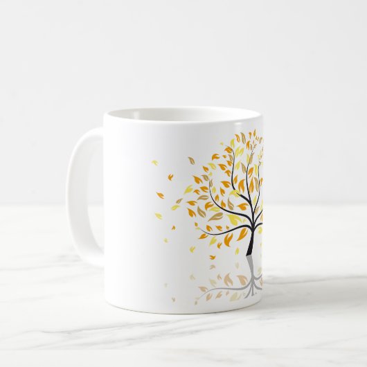 Mug Feuilles Appartenant À Un Arbre (Devant gauche)