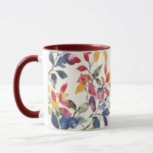 Mug Feuilles aquarelle