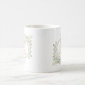 Mug Feuilles Aquarelle Douce 50e Anniversaire (Centre)