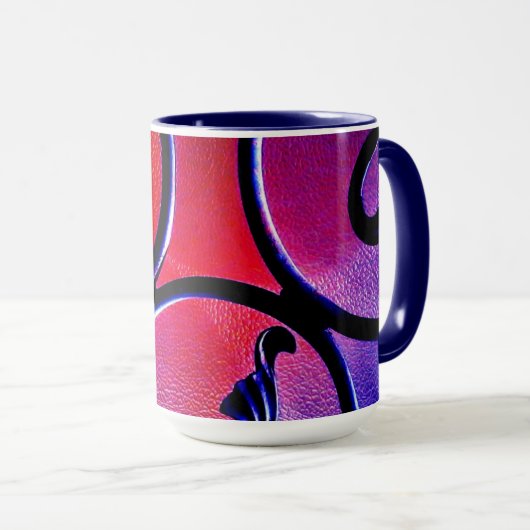 Mug Feuilles arc-en-ciel (Devant droit)