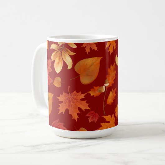 Mug Feuilles automnales Bliss automne (Devant gauche)