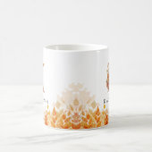 Mug Feuilles automnales Monogramme Lettre initiale K (Centre)