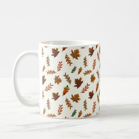 Mug Feuilles automne, impression automne (Gauche)