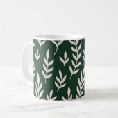Mug Feuilles blancs (Devant gauche)