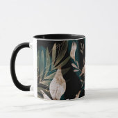 Mug Feuilles botaniques modernes foncés (Gauche)