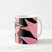Mug Feuilles botaniques, motif sans couture colorée. (Devant droit)