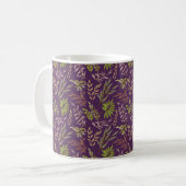 Mug Feuilles botaniques : un dos violet époustouflant (Devant gauche)