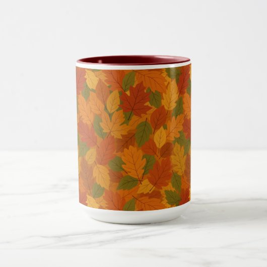 Mug Feuilles classiques d'automne à motif (Centre)