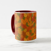Mug Feuilles classiques d'automne à motif (Devant gauche)