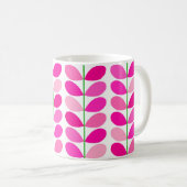 Mug Feuilles danois du milieu du siècle, les tons rose (Devant droit)