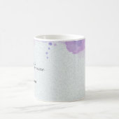 Mug Feuilles d'aquarelle vert pourpre (Centre)