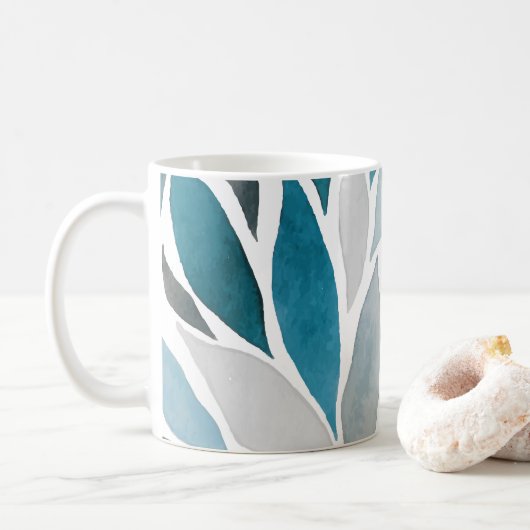 Mug feuilles d'arbre (Avec donut)