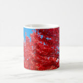 Mug Feuilles D'Arbre Rouge Lumineux En Automne (Centre)