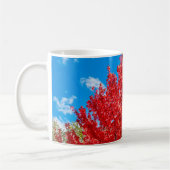 Mug Feuilles D'Arbre Rouge Lumineux En Automne (Gauche)