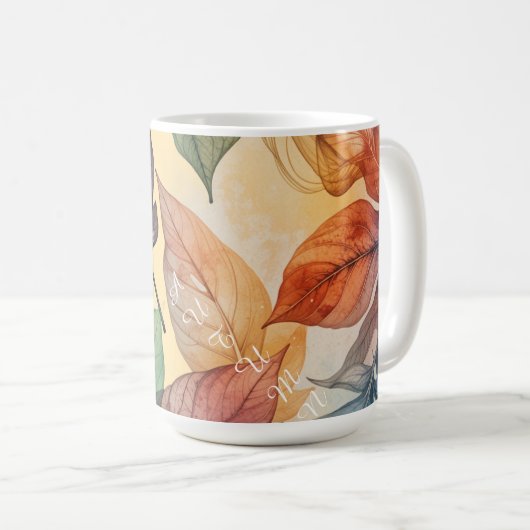 Mug Feuilles d'automne (Devant droit)