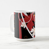 Mug Feuilles d'automne Abstraites (Devant gauche)