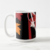 Mug Feuilles d'automne Abstraites (Gauche)