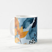 Mug Feuilles d'automne Aquarelle (Devant gauche)