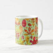 Mug Feuilles d'automne aquarelle (Devant droit)