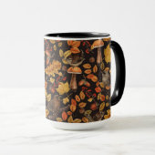 Mug Feuilles d'automne, baies, champignons et fleurs (Devant droit)