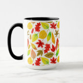 Mug Feuilles d'automne blanc (Gauche)