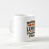 Mug Feuilles d'automne Citrouilles S'il vous plaît Vin (Devant gauche)