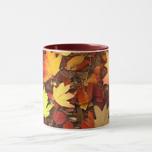 Mug Feuilles d'automne colorées (Centre)
