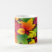 Mug Feuilles d'automne colorées brillantes Design Coff (Centre)
