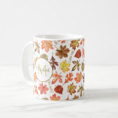 Mug feuilles d'automne colorées J'aime la chute person (Devant gauche)
