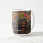 Mug Feuilles d'automne Couleur d'automne Scène Café Mu (Devant droit)