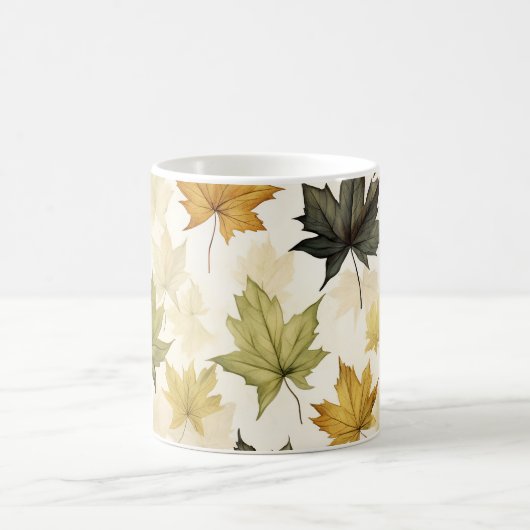 Mug Feuilles d'automne de la pâte à café (Centre)