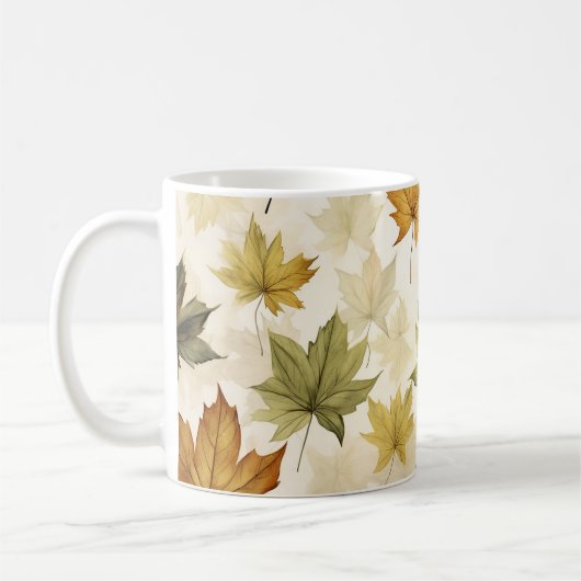 Mug Feuilles d'automne de la pâte à café (Gauche)