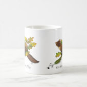 Mug Feuilles d'automne de Pine Marten (Centre)