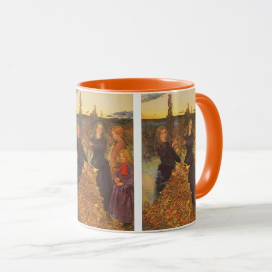 Mug Feuilles d'automne de Sir John Everett Millais (Devant droit)