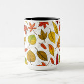 Mug Feuilles d'automne en blanc (Centre)